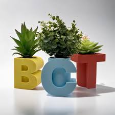 Single Letters Pots — Prints3D